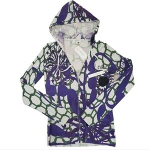 Stylish Purple and Green Women's Sweater